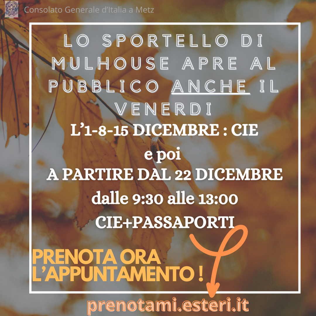 APERTURA VEN MULHOUSE