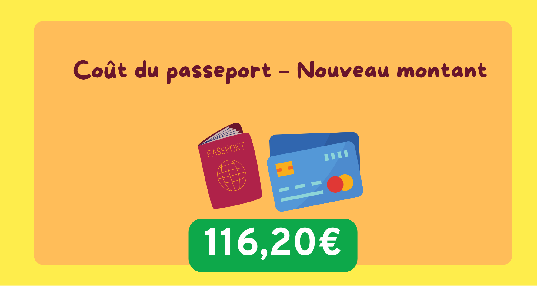 COSTO PASSAPORTO (30 x 15 cm) (15 x 8 cm)